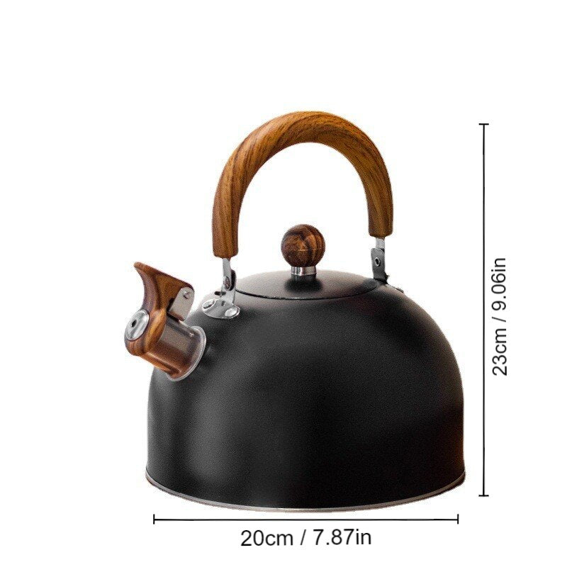 PAPANA 2.5/3L Liter Stainless Steel Whistle Kettle Thickened Kettle Gas Induction Cooker Universal Kettle Whistle Kettle