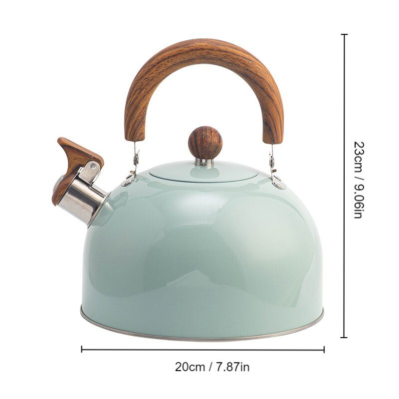 PAPANA 2.5/3L Liter Stainless Steel Whistle Kettle Thickened Kettle Gas Induction Cooker Universal Kettle Whistle Kettle