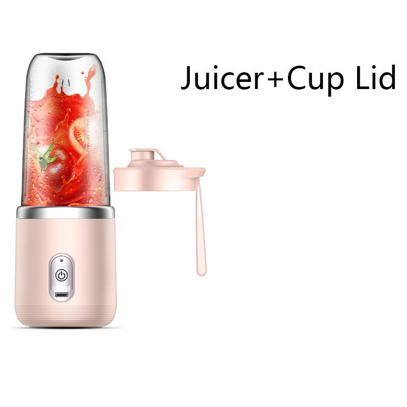 PAPANA Portable Small Electric Juicer Stainless Steel Blade Juicer Cup Juicer Fruit Automatic Smoothie Blender Kitchen Tool