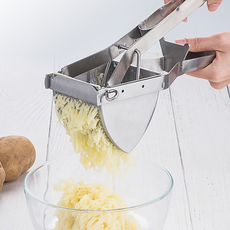 PAPANA Potato Ricer Stainless Steel Potato Masher Heavy Duty Potato Ricer Masher For Baby Food Fruit Vegetable Juicer