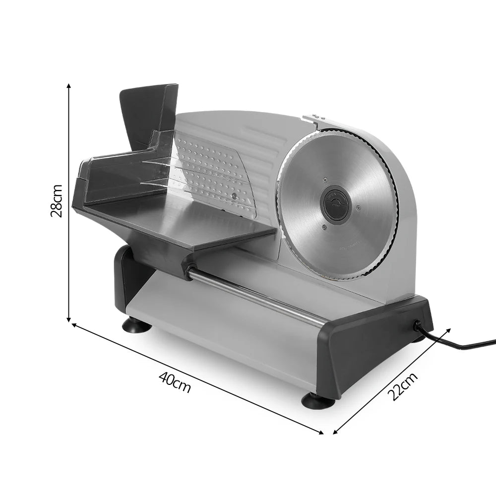 Electric Meat Slicer Machine – 7.5" Stainless Steel Blade | Adjustable Thickness 0.1–15mm | Professional Food Cutter for Meat, Bread, Cheese & Vegetables
