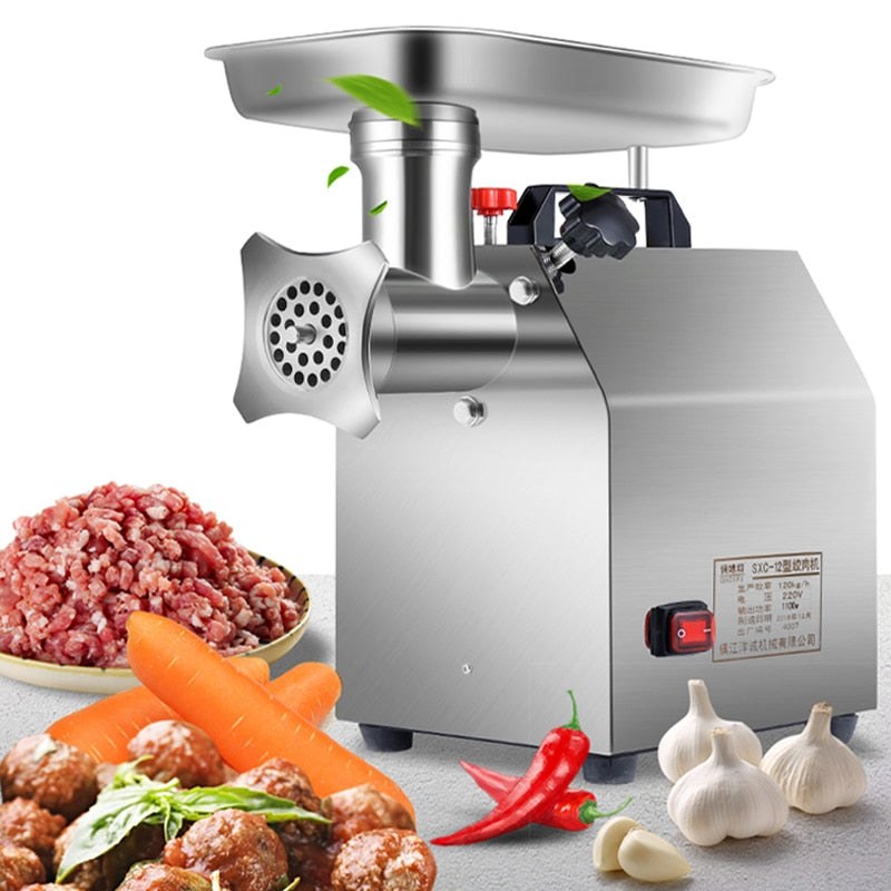 PAPANA Electric Meat Mincer Machine Home Multifunction Slicer Meat Grinder Commercial Stainless Steel Sausage Maker Stuffer/Hamburger