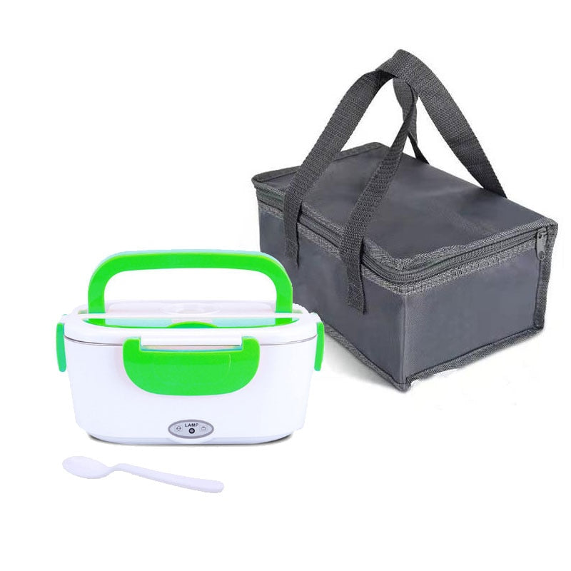 PAPANA 2-In-1 Electric Heating Lunch Box Car + Home 12V 220/110V Portable Stainless Steel Liner Bento Lunchbox Food Container Bento Box