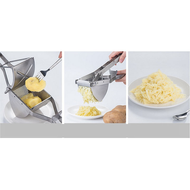 PAPANA Potato Ricer Stainless Steel Potato Masher Heavy Duty Potato Ricer Masher For Baby Food Fruit Vegetable Juicer