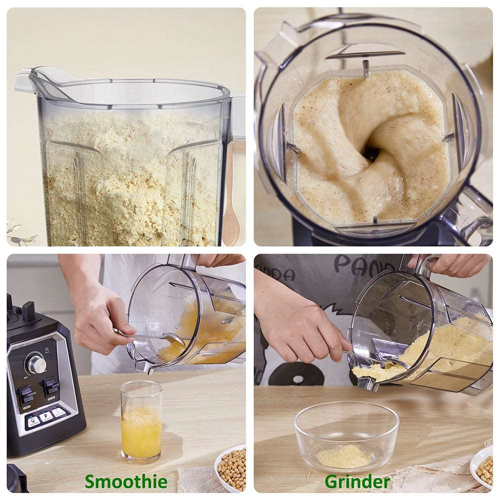 PAPANA Automatic Program Professional Kitchen Smoothie Blender BPA FREE 2L Low-profile Jar Food Mixer Juicer Ice Crusher