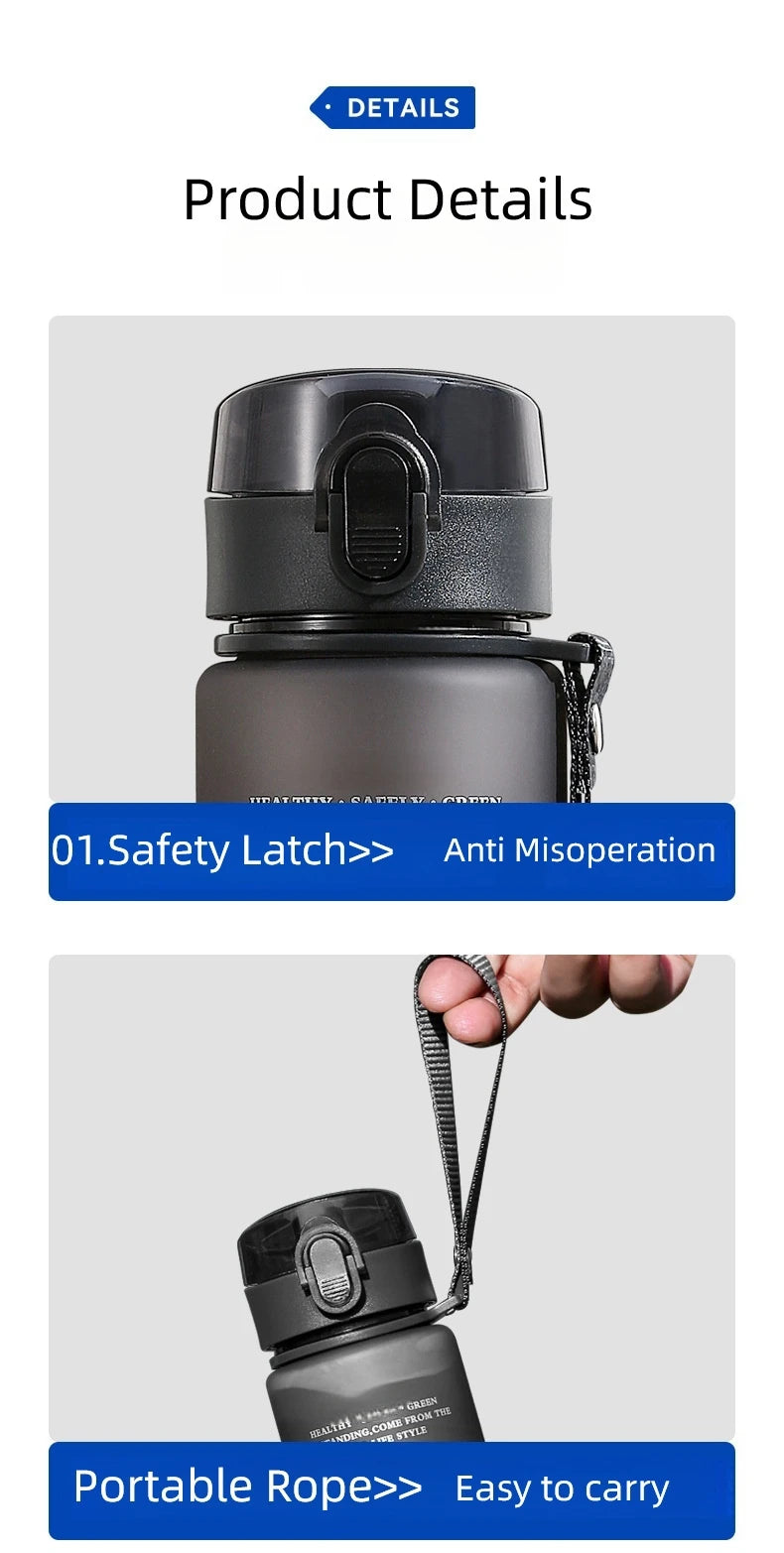 BPA Free Leak Proof Sports Water Bottle – High Quality Portable Drink Bottle for Gym, Hiking & Outdoor Travel (400ml / 560ml)