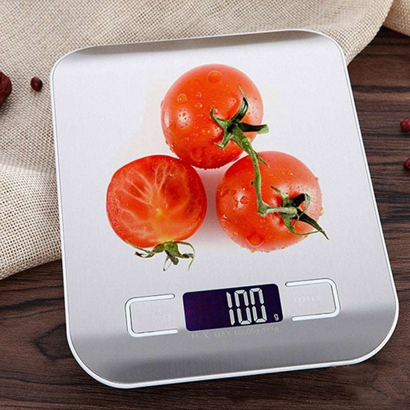 PAPANA 5kg/10kg Rechargeable Stainless Steel Electronic Scales Kitchen Scales Home Jewelry Food Snacks Weighing Baking Tools