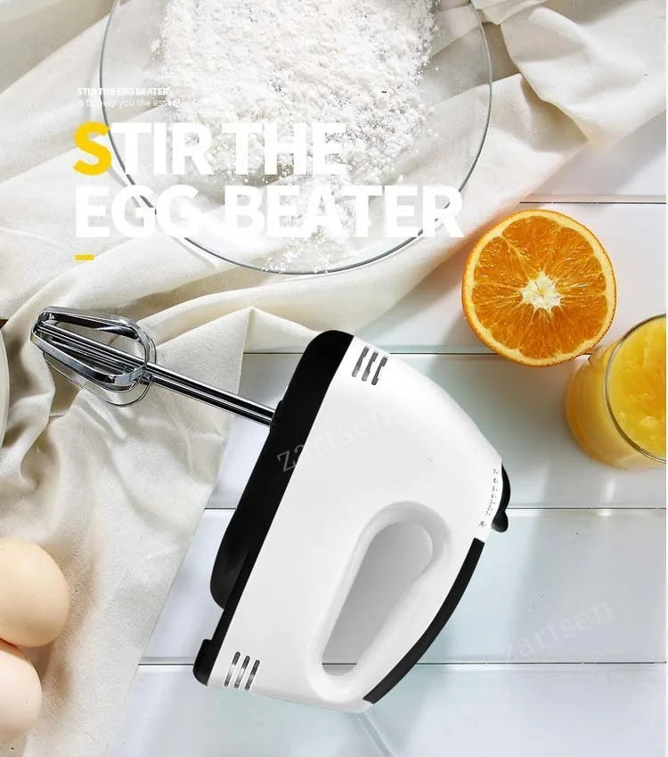 100W Cordless Hand Mixer – 7-Speed Stainless Steel Mini Electric Beater with Tilt-Head Design & Ejector Button (Portable Kitchen Mixer)