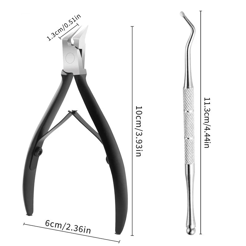 Professional Stainless Steel Toenail Clipper – Precision Nipper for Ingrown or Thick Toenails | Podiatrist-Grade Toe Nail Trimmer for Men & Women
