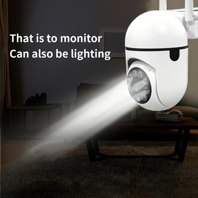 360° WiFi Security Camera with AI Motion Detection & Color Night Vision – 2MP Outdoor CCTV