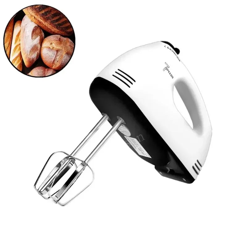 100W Cordless Hand Mixer – 7-Speed Stainless Steel Mini Electric Beater with Tilt-Head Design & Ejector Button (Portable Kitchen Mixer)