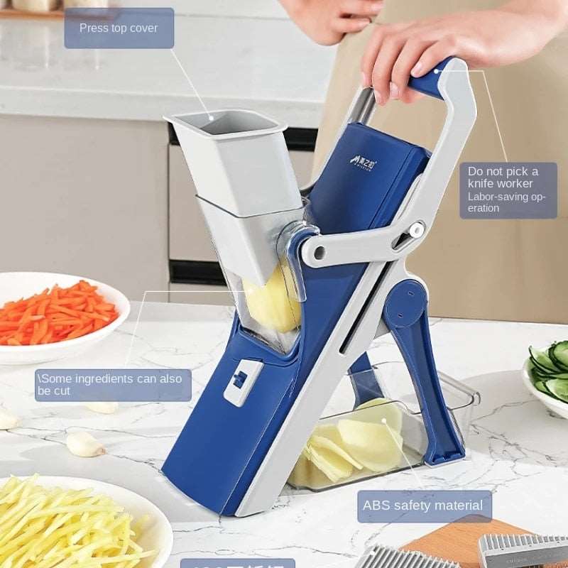 PAPANA Multifunctional Vegetable Cutter Kitchen Manual Shredder Potato French Fries Graters Chopper Kitchen Gadgets and Accessories