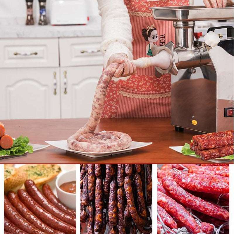 PAPANA Electric Meat Mincer Machine Home Multifunction Slicer Meat Grinder Commercial Stainless Steel Sausage Maker Stuffer/Hamburger