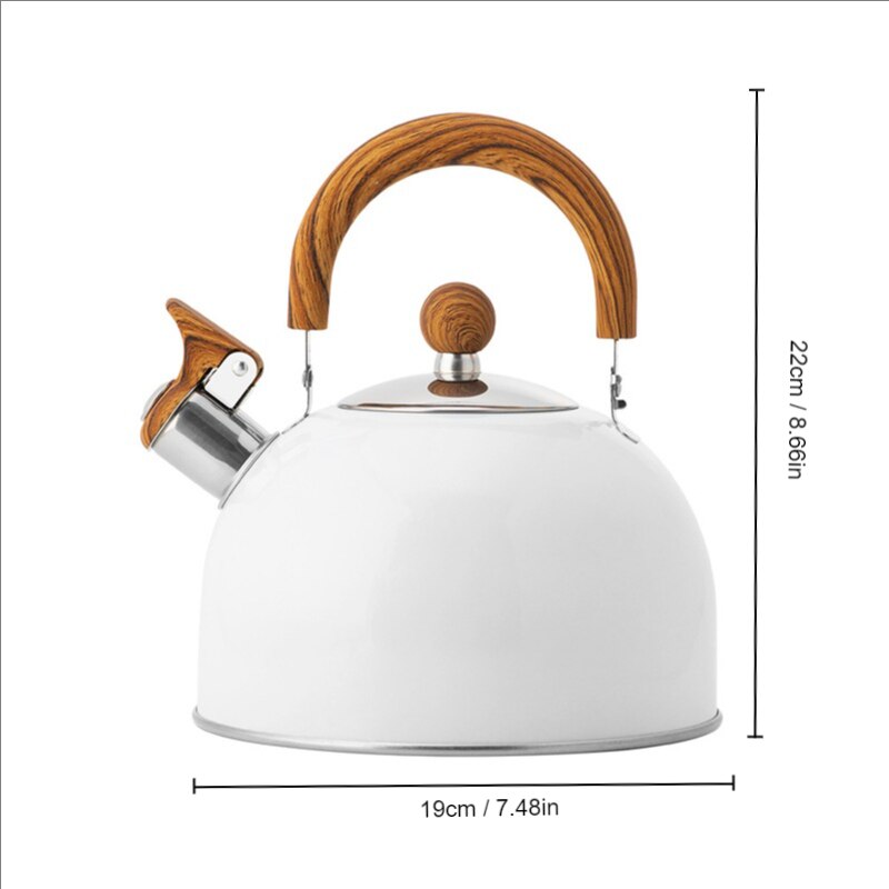 PAPANA 2.5/3L Liter Stainless Steel Whistle Kettle Thickened Kettle Gas Induction Cooker Universal Kettle Whistle Kettle
