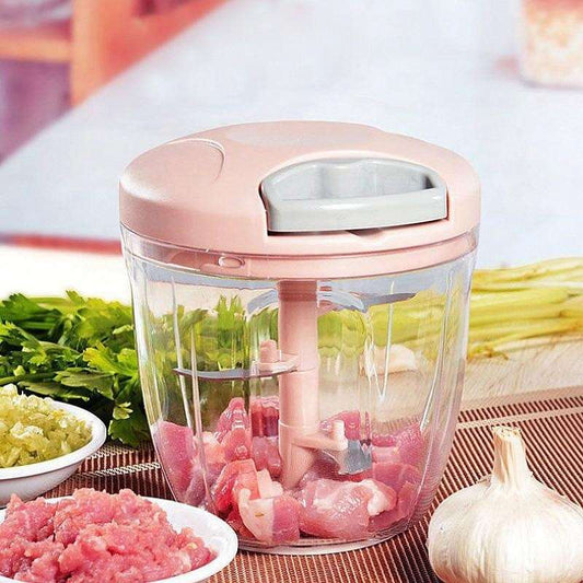 PAPANA 500/900ML Manual Meat Mincer Garlic Chopper Rotate Garlic Press Crusher Vegetable Fruit Cutter Kitchen Cooking Accessories