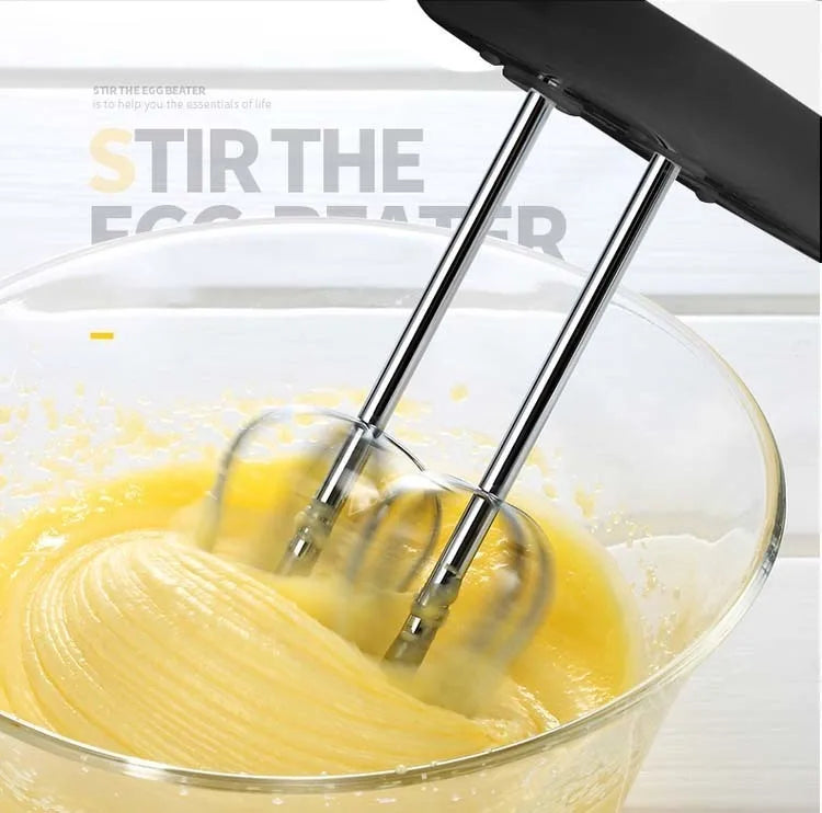 100W Cordless Hand Mixer – 7-Speed Stainless Steel Mini Electric Beater with Tilt-Head Design & Ejector Button (Portable Kitchen Mixer)