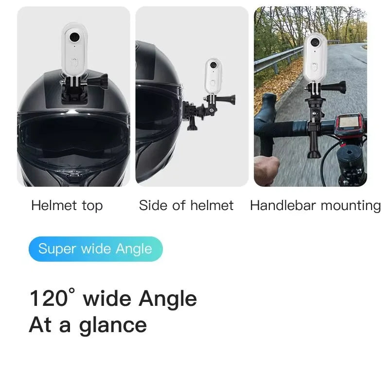 4K Thumb Sports Camera – Mini Action Cam with WiFi, EIS Stabilization, 120° Wide Angle, Waterproof Helmet Camera